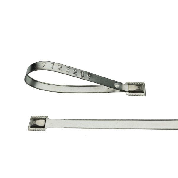 Embossed Strapping Metal Seals With Pull Tight Locking Mechanism Anti Rust