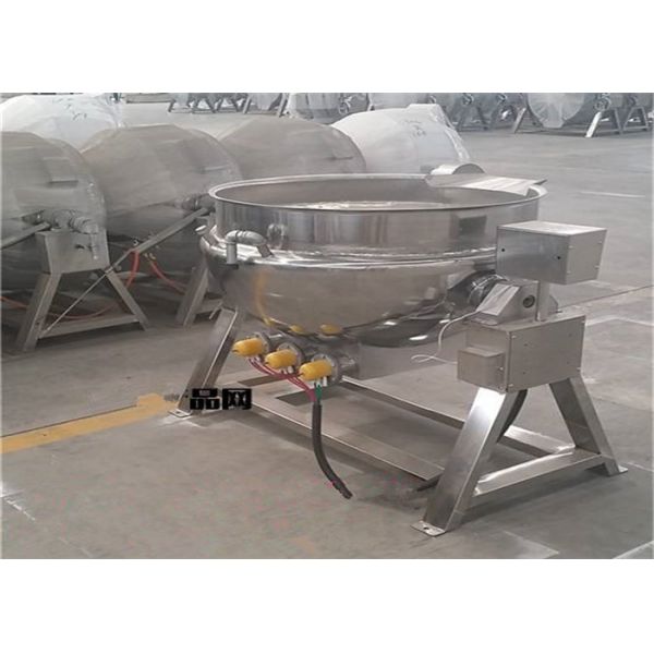 Easy Operation Stainless Steel Jacketed Kettle / Jam Kettle KQ-500 ISO Certification