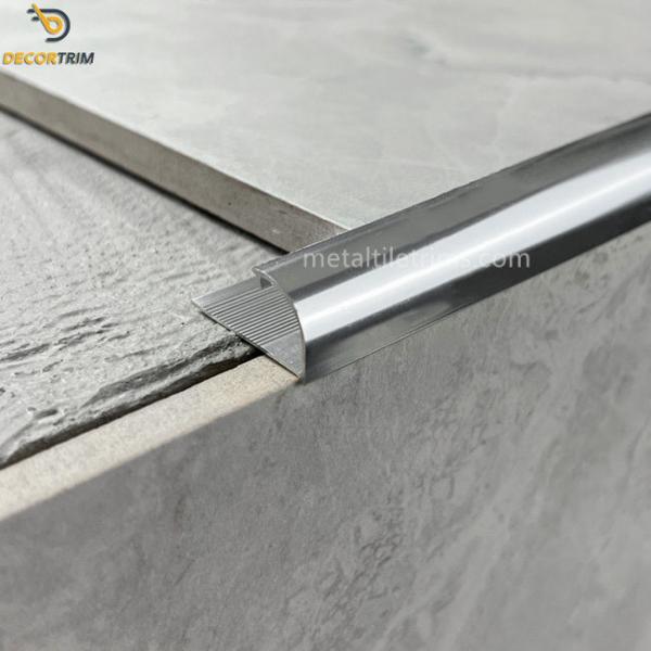 Tile Trim Aluminum Chrome Edging For Tiles Anodizing Gold / Silver / Black​