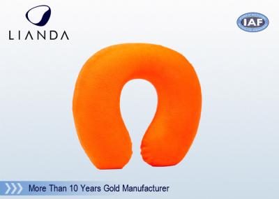 Soft Traveling Memory Foam Contour Pillow U - Shape With Velboa Fabric