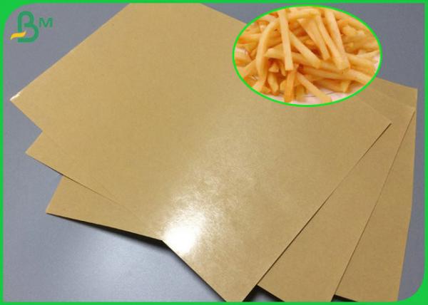 O polietileno de FDA 1 lado revestiu papel revestido do PE de Kraft 140g para o envolvimento de fast food
