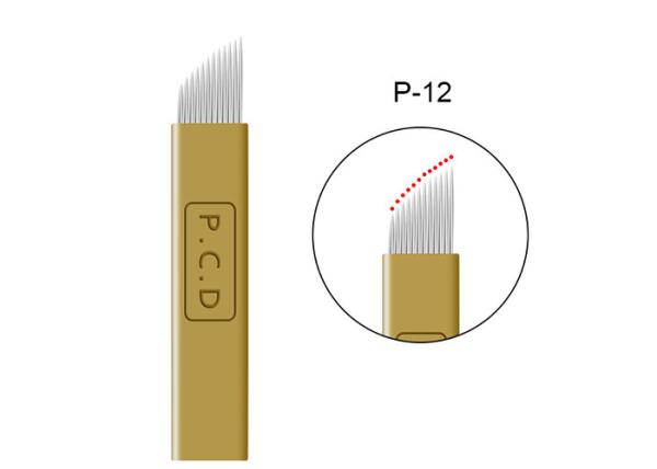 PCD Eyebrow 12 Pins Shaping Permanent Makeup Needles