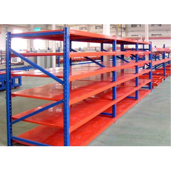 Mental Warehouse Storage Racks Powder Coated Finish 500kg / Level Loading