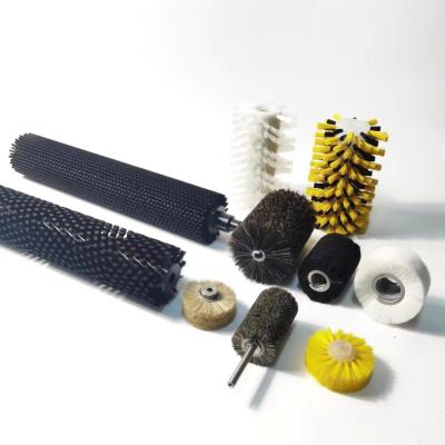 Brosses industrielles personnalisées à brosses tuftées Brosses à nettoyer à base de fruits cylindriques