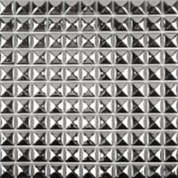 Decorative Silver Metallic Floor Tiles , Solid Mirror Metallic Mosaic Bathroom Tiles