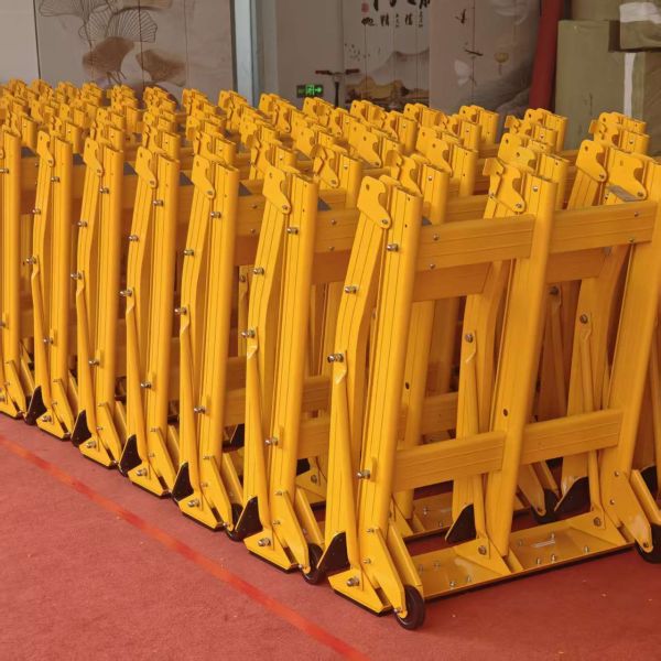 Traffic Orange Electrostatic Spraying Anti Ram Barrier Foldable