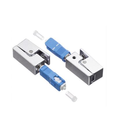 Square Round FTTH Fiber Connector Adapters Simplex Coupler Single Mode