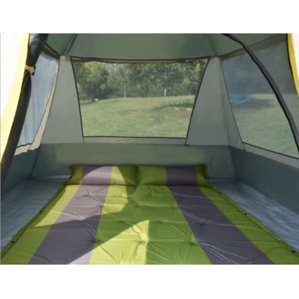 210*210*145CM Серое водонепроницаемое покрытое 190T полиэстером Автоматические на открытом воздухе кемпинговые палатки Pop Up Sun Shade Tent Silver PU2000MM