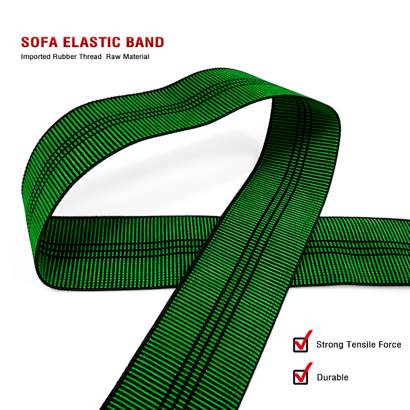 Eco-friendly Green Sofa Elastic Webbing Anti-Aging High-Elastic Furniture Elastic Strap for Sofa Seat Cushion & Backrest