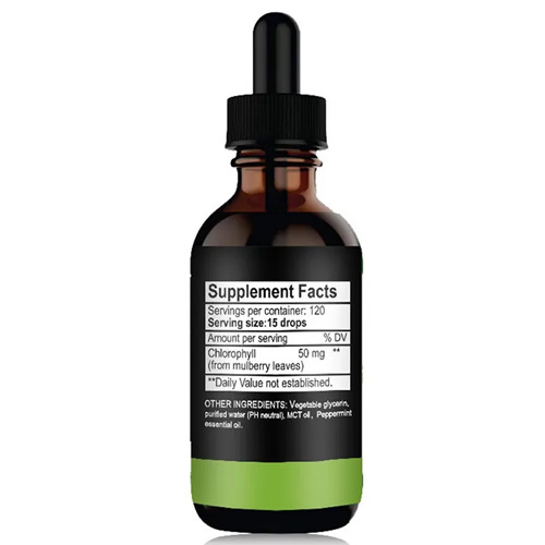 Wholesale Private label Natural Health Energy Supplement Weight Loss Chlorophyll Liquid Drops