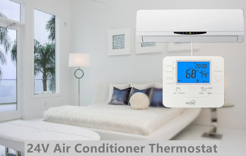 Еженедельный Programmable термостат теплового насоса ABS 24V