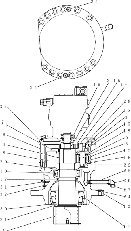 YN32W01058P1 Planetary Gear Parts , Planetary Gear Carrier YN32W00019F1