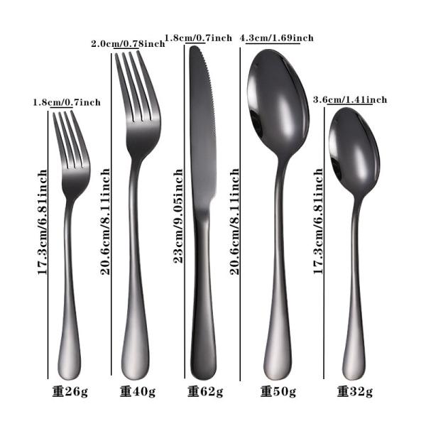 30 Pieces Gold Silverware Set Glossy Gold Metal Forks For Family Gatherings