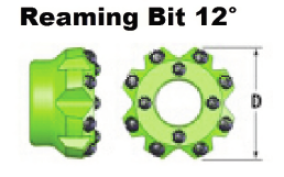 Реаминг Дя 40мм пилотного переходника 12° инструментов утеса бита 12° сверля для большого отрезка продырявливает 35°