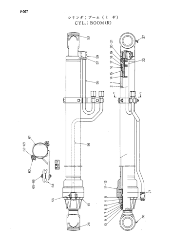 4206340 новых наборов уплотнения цилиндра сделанных для заграждения EX100 экскаватора TATA Хитачи