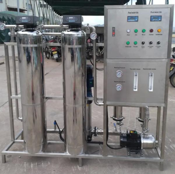 planta comercial do Ro de 380V 500 Lph, máquina do tratamento da água da osmose reversa SS304