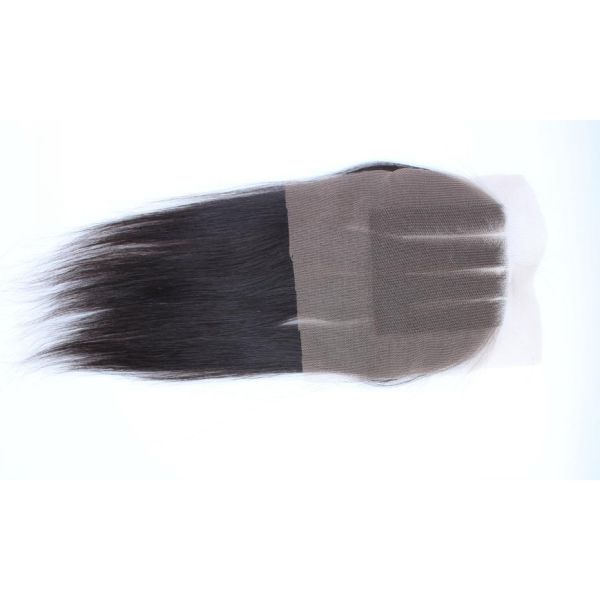 Large Stock Order Natural Color Straight Brazilian Hair Remy Lace Front Closure