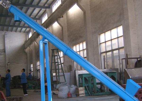 Durable Powder Screw Conveyor , Rotary Rubber Powder Conveyor For Tire Recycling