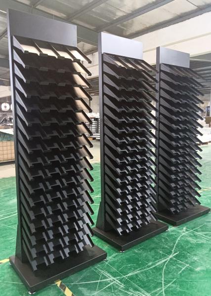 Custom Tile Display Stand Panel Tower 5 X 10in Metal Floor Display Stands