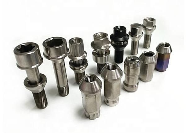 Rainbow Gr5 Titanium Wheel Bolts Fasteners Light Weight Titanium Auto Parts