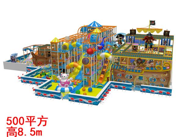 Pirate Theme Indoor Safety Soft Playground Equipment 500㎡ For Kids