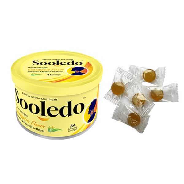 鉄缶箱 喉パズル 糖果の形をしたユカリプトス風味