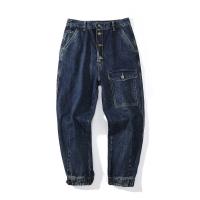 Los pantalones del dril de algodón del OEM con los vaqueros rectos 100pcs MOQ del cargo de los bolsillos anunciaron la fábrica