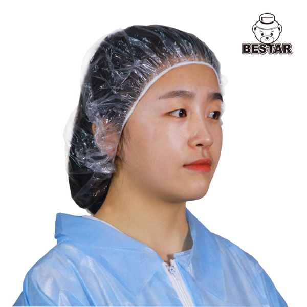 Waterproof Transparent Disposable Nonwoven Cap Mob For Beauty Salon Spa Hotel