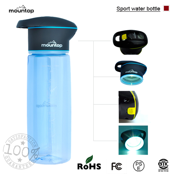 Portable Mountop Outdoor Sports UV Water Purifier & Handy Bottle LED For Camping Hiking