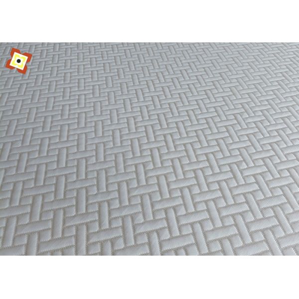 Knitted Jacquard Pillow Mattress Quilting Fabric 500gsm For Home Textile Hotel