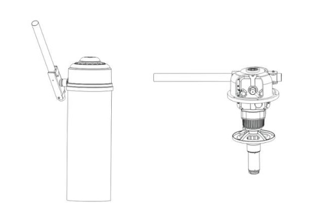 связь электропитания RS485 ворот DC12V руки барьера стоянки 3D