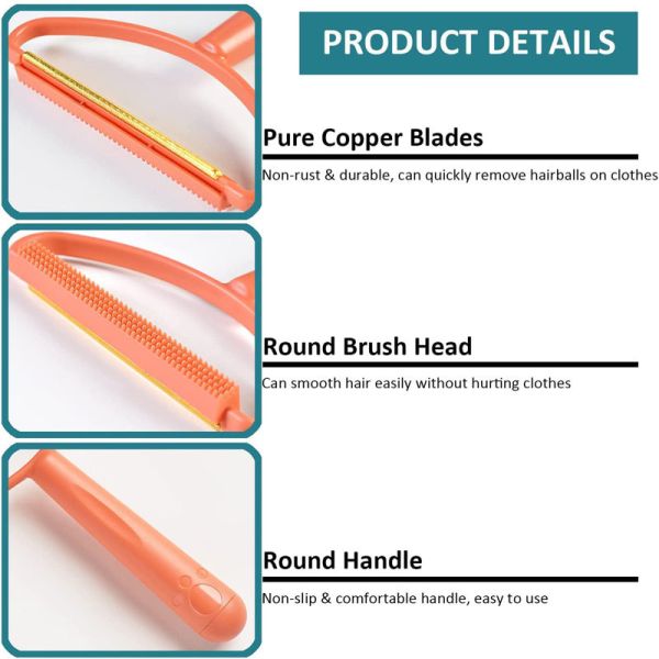 Plastic Copper Fabric Lint Pet Hair Remover Fuzz Remover For Clothes