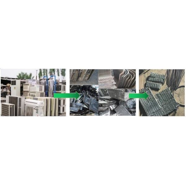 Scrap Radiator Stripper Machine for Copper and Aluminum Separation Customized Request