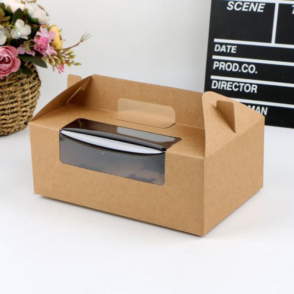Boîtes cadeaux de nourriture à la fenêtre en carton personnalisé pour le compagnon de mariage