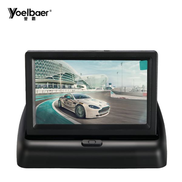 car backup monitor rear view tft lcd color tv 4.3 inch monitor
