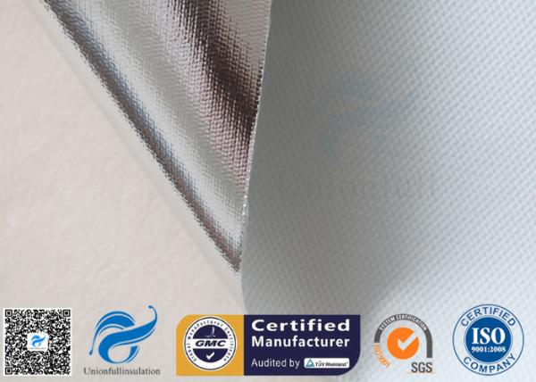 tissu de fibre de verre stratifié par papier aluminium réfléchissant de tissu de fibre de verre de la chaleur de 0.43mm