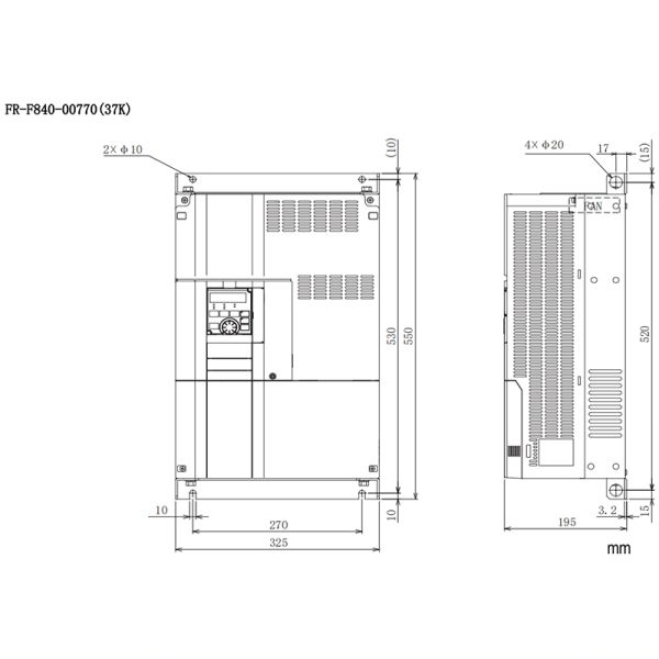 Промышленный инвертор 3.7kW FR-F840-00083-2-60 FR-F840-00052-2-60 VFD
