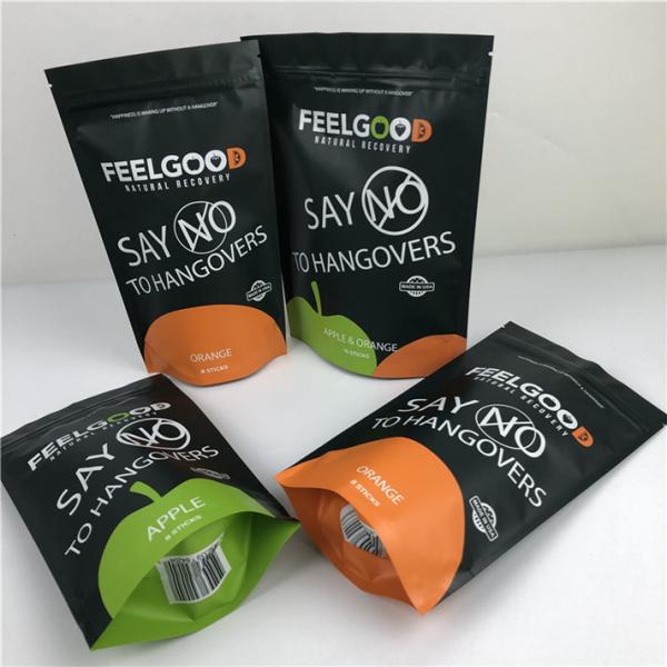 Logotipo personalizado Impresso Stand Up Zipper Pouch Proof Odor Proof Waterproof Plastic Packaging Bags