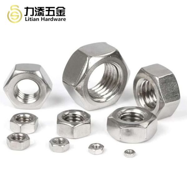 DIN439 Stainless Steel Hex Nuts , M2 Hex Nut Grade 12.9 Black Oxide