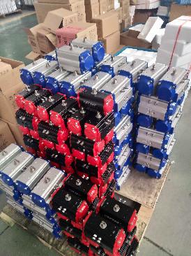 32mm-400mm Rack And Pinion Pneumatic Actuator 90 Degree Rotation Pneumatic Valve Actuator