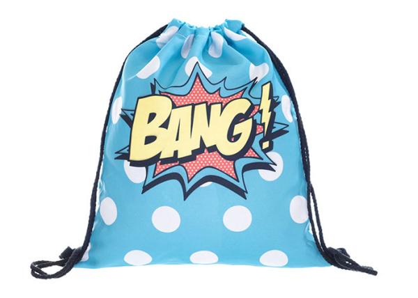 Saco de livro do cordão das meninas da dobradura 39*30cm impresso para a escola