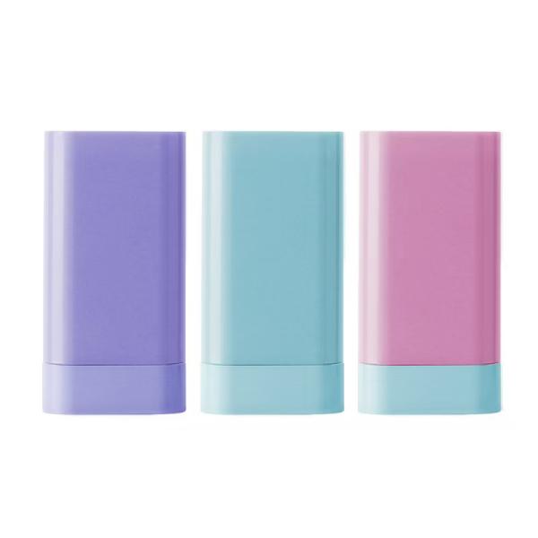 Wholesale 20G Plastic Empty Deodorant Balm Stick Blush Bottle Packaging Bottom Rotation for Concealer Stick Custom UV Printing