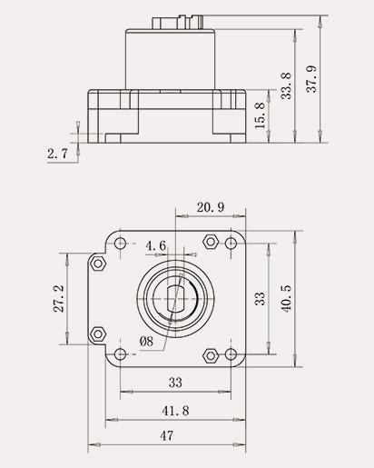 Ball Valve DC3.6V Zone Valve Motor Actuator step motor 2NM Torque