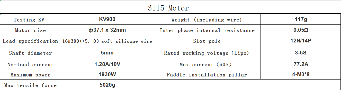 High Quality 3115 Brushless Aluminum Steel FPV Drone Motor 900KV 6S Freestyle 9inch 10inch Long Range Factory Wholesale DIY