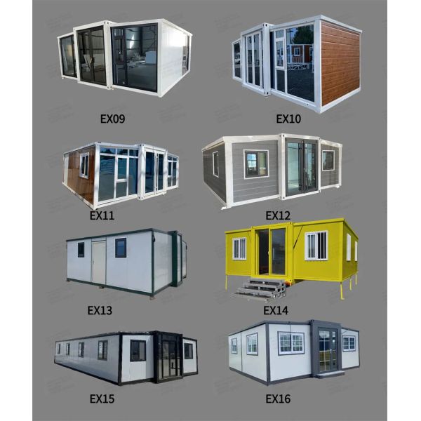 20FT and 40FT Modular Expandable Container House with Galvanized Steel Frame and Customizable Layouts