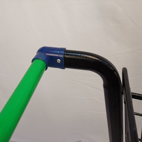 American Style Black Steel Shopping Cart Electrophoretic Metal Shopping Cart