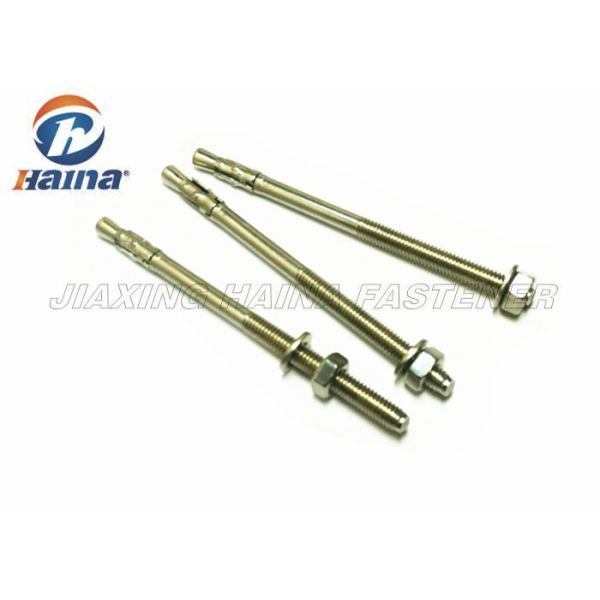 Stainless Steel Concrete A2 A4 Machine Thread Wedge Anchors bolts and Nuts