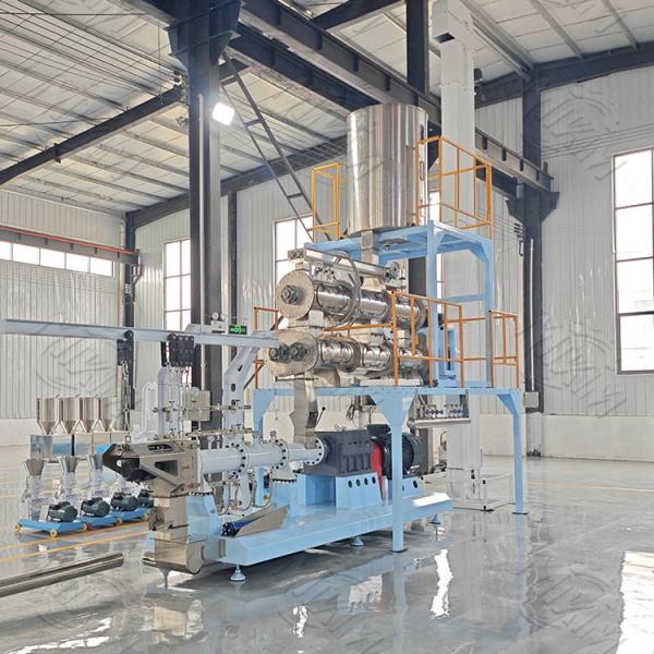 Chaîne de fabrication d'extrudeuse sèche d'aliment pour animaux familiers/machine extrudeuse d'animal familier