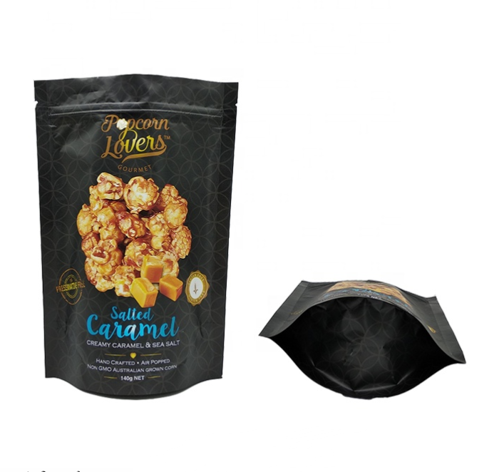 Matte Food Packaging Aluminum Foil Bag VMPET Popcorn Plastic Bag