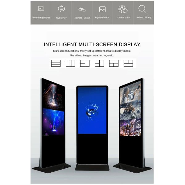 Wall Mounted 43 Inch Digital Signage Kiosk Led Display